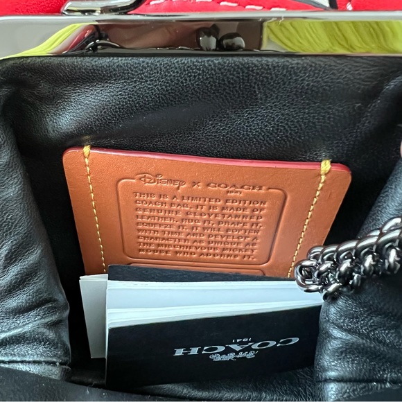 NWT Disney x Coach Mickey Ears Kisslock purse - Picture 5 of 7